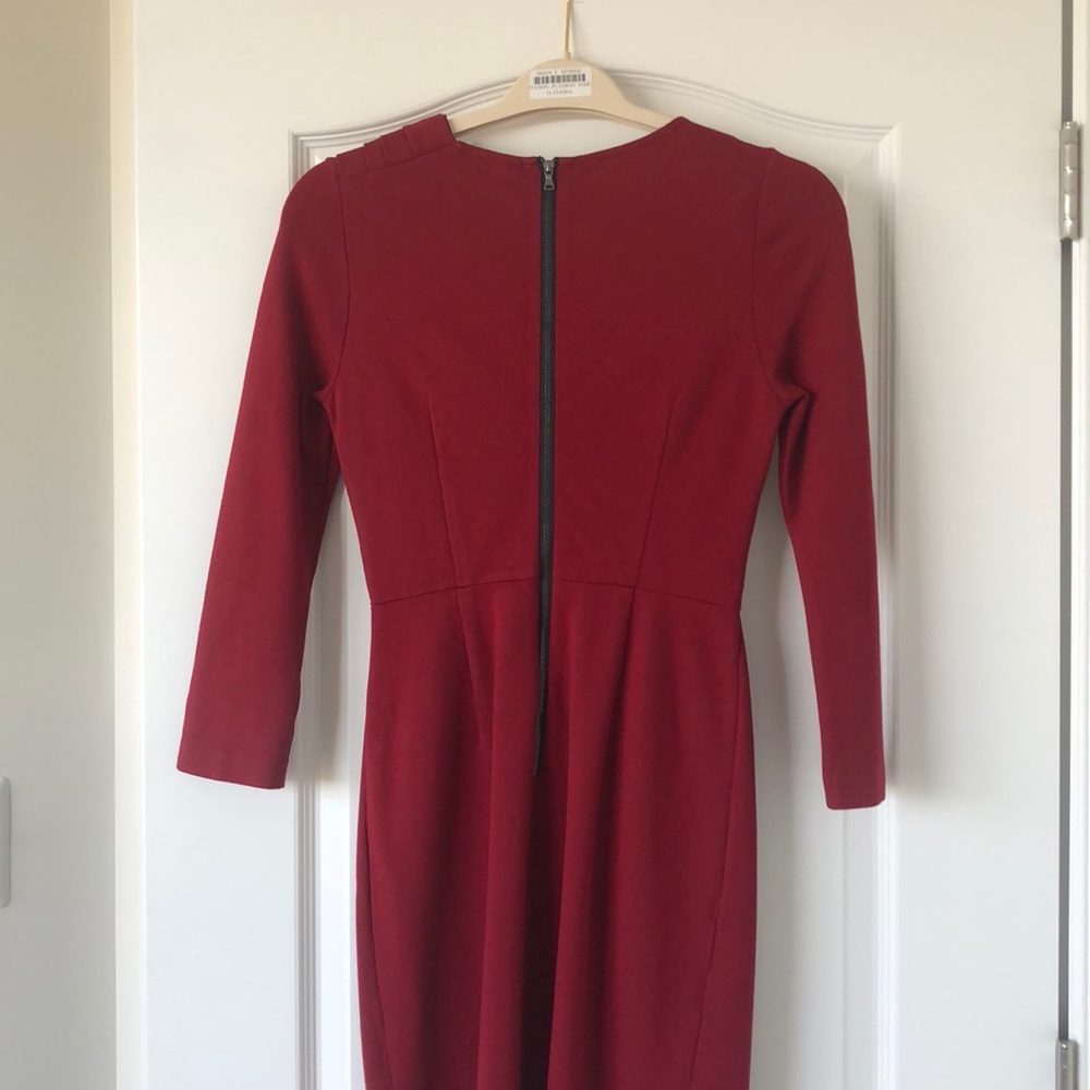 Neiman Marcus Crimson Dress - Picture 5 of 5